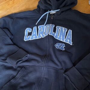 Vintage Champion Carolina Navy Blue Hoodie
